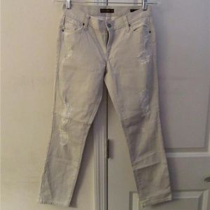 GENETIC DENIM "ALEXA" OFF-WHITE BOYFRIEND JEANS 24